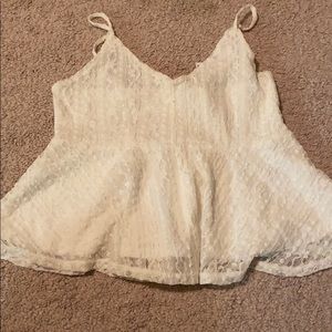White Laced Top
